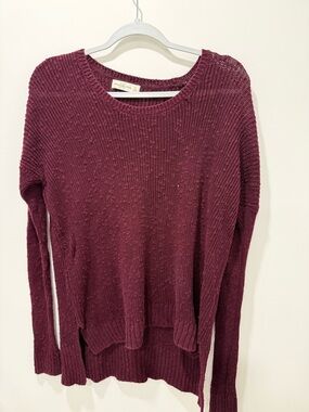 Abercrombie & Fitch Wine Crewneck Sweater